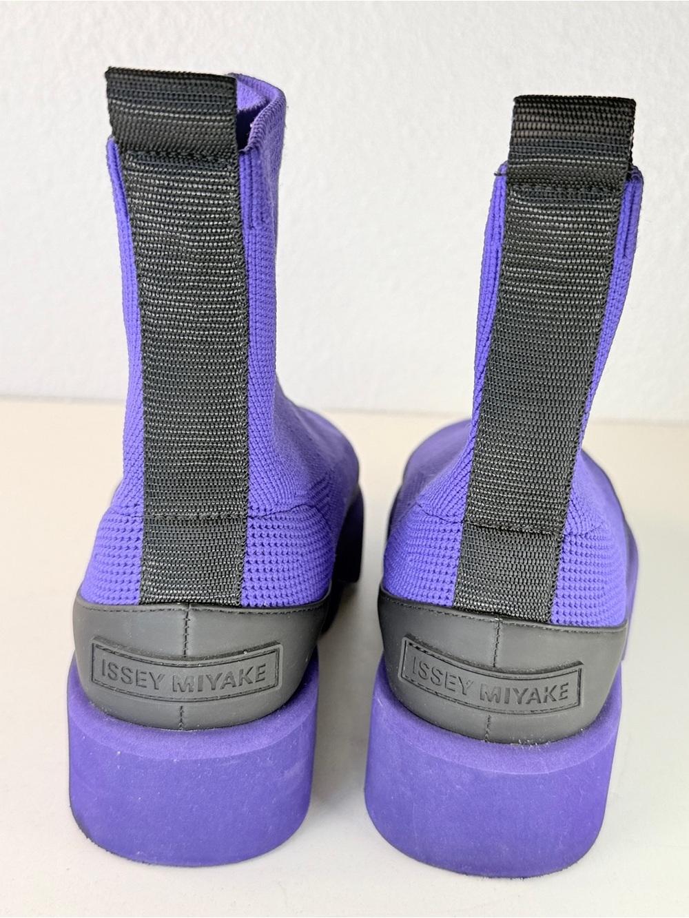 Issey Miyake x United Nude Purple Knit Platform Ankle Boots Size EU 35 US 5 - Picture 4 of 12